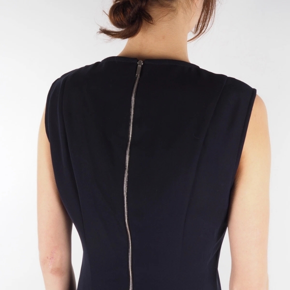 Louis Vuitton Uniforms Dress In Dark Navy Back Zip Sleeveless Authentic - Picture 3 of 15